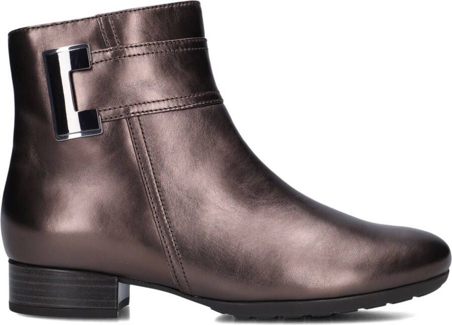 GABOR Enkellaarsjes Dames 712 Maat: 38 5 Materiaal: Leer Kleur: Brons