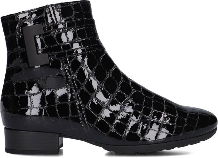 GABOR Enkellaarsjes Dames 712 Maat: 35 Materiaal: Lakleer Kleur: Zwart