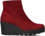 GABOR Enkellaarsjes Dames 780.1 Maat: 35 5 Materiaal: Suède Kleur: Rood - Thumbnail 4