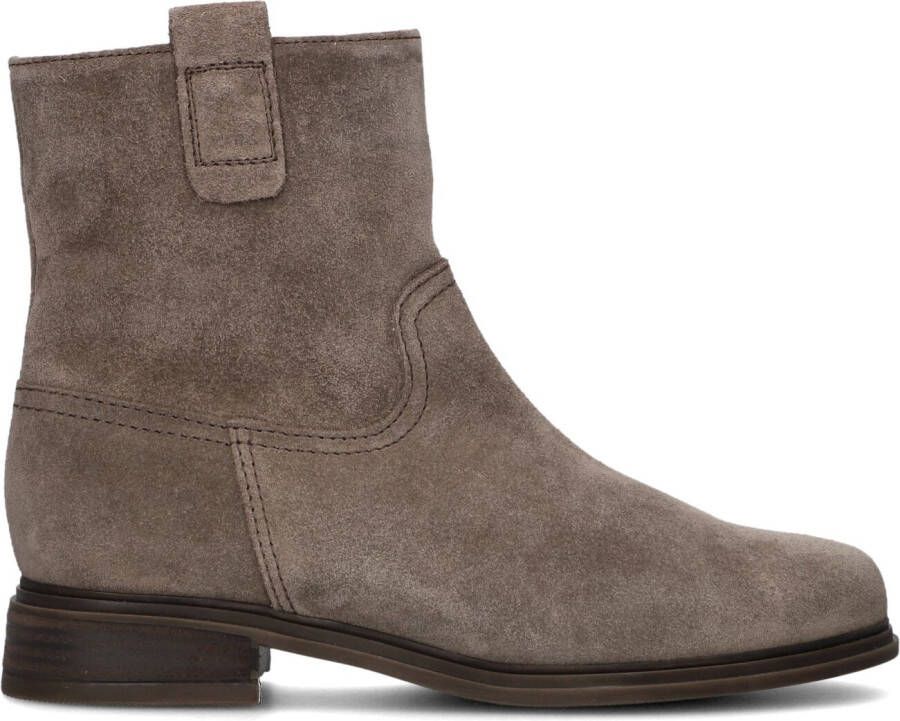 GABOR Enkellaarsjes Dames 790.1 Maat: 40 Materiaal: Suède Kleur: Taupe