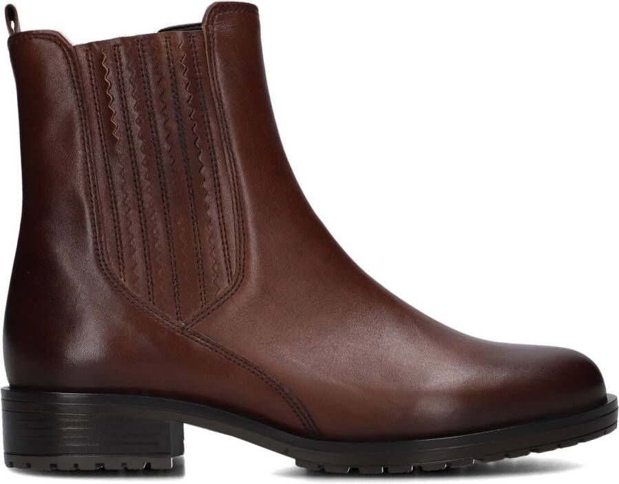 GABOR Enkellaarsjes Dames 792.1 Maat: 43 Materiaal: Suède Kleur: Cognac