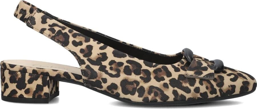 GABOR Slingbacks Dames 521 Maat: 37 Materiaal: Suède Kleur: Bruin - Foto 2