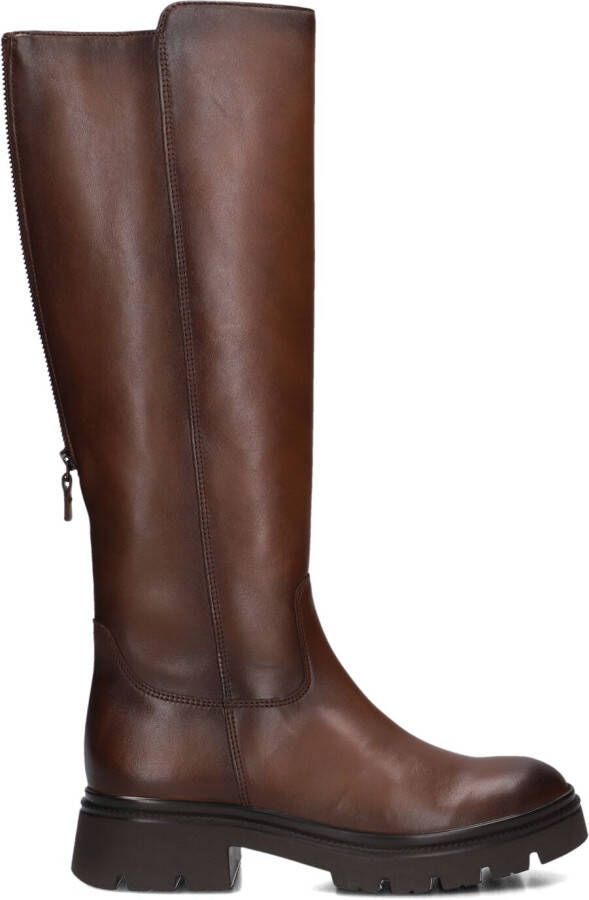 GABOR Hoge Laarzen Dames 859 Maat: 42 5 Materiaal: Leer Kleur: Cognac