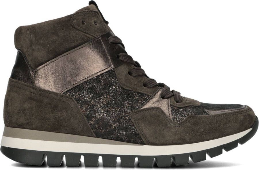 GABOR Hoge Sneakers Dames 755 Maat: 35 5 Materiaal: Suède Kleur: Bruin