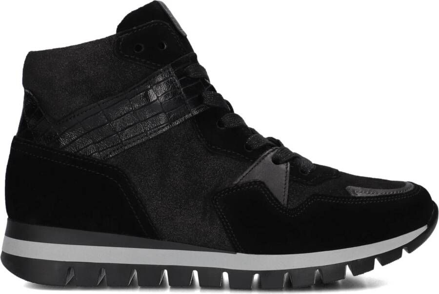 GABOR Hoge Sneakers Dames 755 Maat: 44 Materiaal: Suède Kleur: Zwart