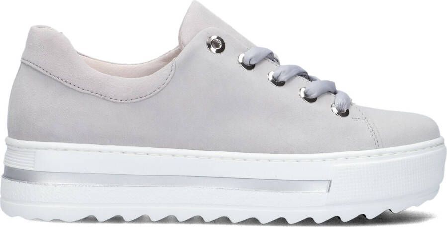 GABOR Lage Sneakers Dames 496 Maat: 42 5 Materiaal: Suède Kleur: Grijs