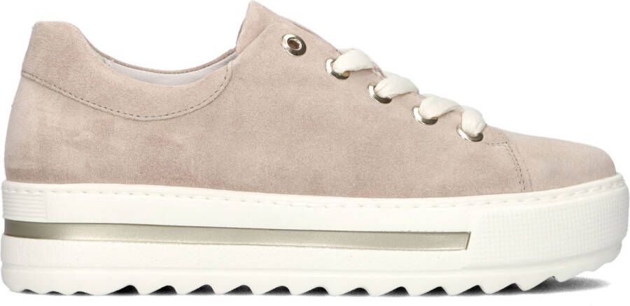 GABOR Lage Sneakers Dames 496 Maat: 42 Materiaal: Suède Kleur: Bruin