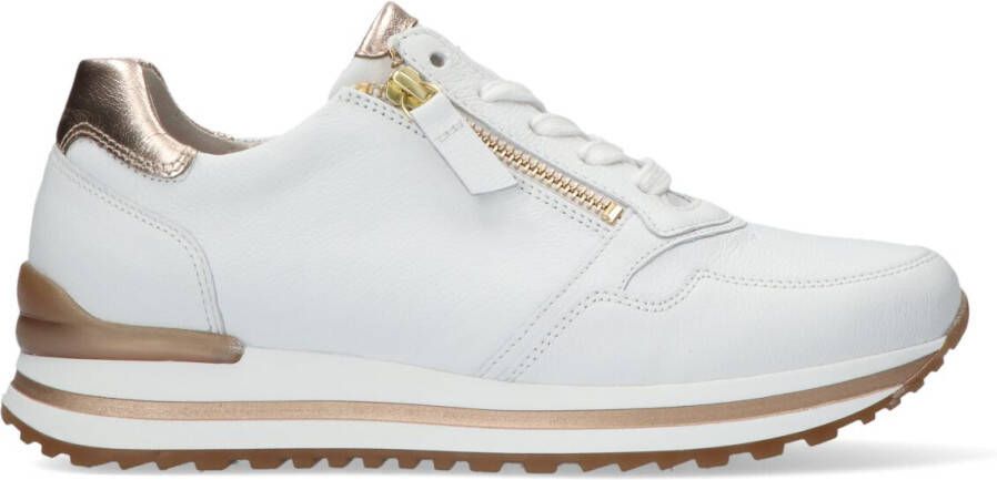 GABOR Lage Sneakers Dames 528 Maat: 40 5 Materiaal: Leer Kleur: Wit