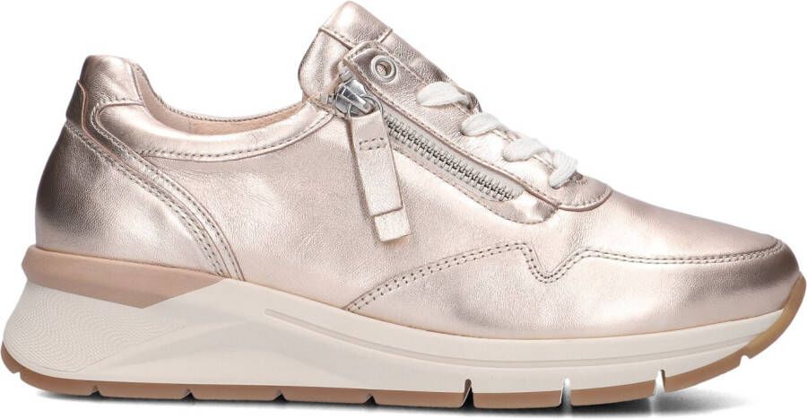 GABOR Lage Sneakers Dames 587 Maat: 42 5 Materiaal: Leer Kleur: Goud