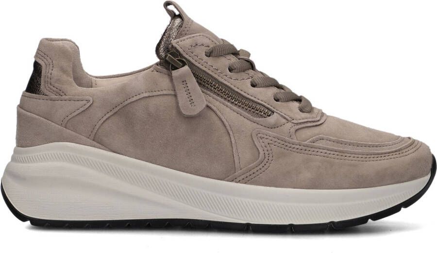GABOR Lage Sneakers Dames 598 Maat: 37 5 Materiaal: Suède Kleur: Beige