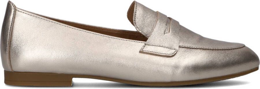 GABOR Loafers Dames 213 Maat: 39 Materiaal: Leer Kleur: Goud