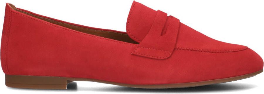 GABOR Loafers Dames 213 Maat: 42 Materiaal: Suède Kleur: Rood