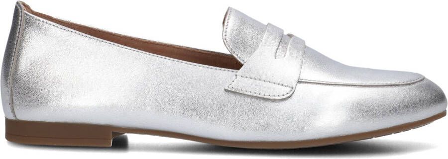 GABOR Loafers Dames 213 Maat: 38 Materiaal: Suède Kleur: Zilver