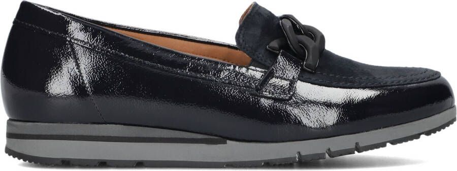 GABOR Loafers Dames 415.1 Maat: 43 Materiaal: Lakleer Kleur: Blauw