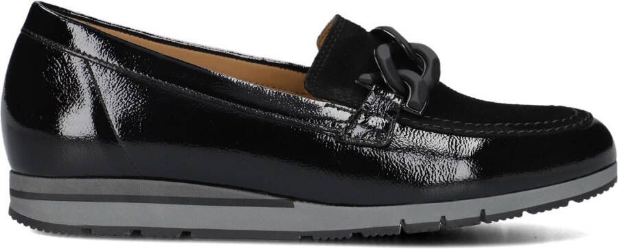 GABOR Loafers Dames 415.1 Maat: 36 Materiaal: Lakleer Kleur: Zwart