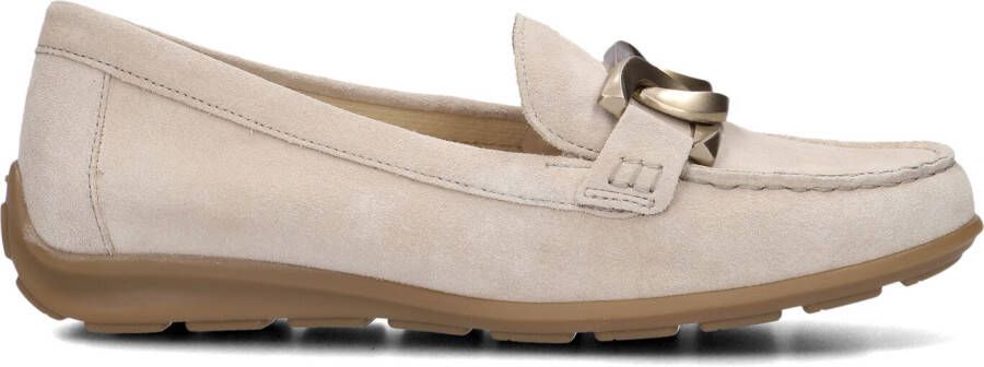 GABOR Mocassins Dames 444.1 Maat: 37 Materiaal: Suède Kleur: Beige