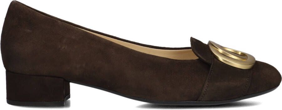 GABOR Pumps Dames 323.1 Maat: 37 Materiaal: Suède Kleur: Bruin