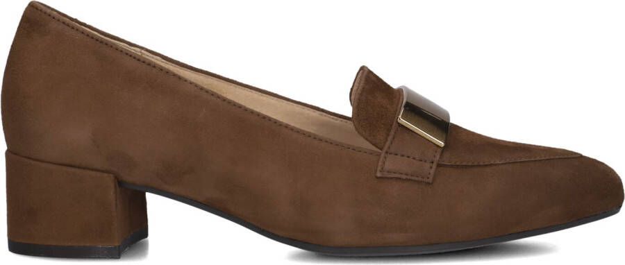 GABOR Pumps Dames 432.1 Maat: 35 Materiaal: Suède Kleur: Bruin