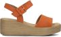 Gabor Oranje Suède Sandalen 531 Stijlvol Model Orange Dames - Thumbnail 5