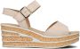 Gabor Comfortabele Beige Sandalen met Suède Band Beige Dames - Thumbnail 4