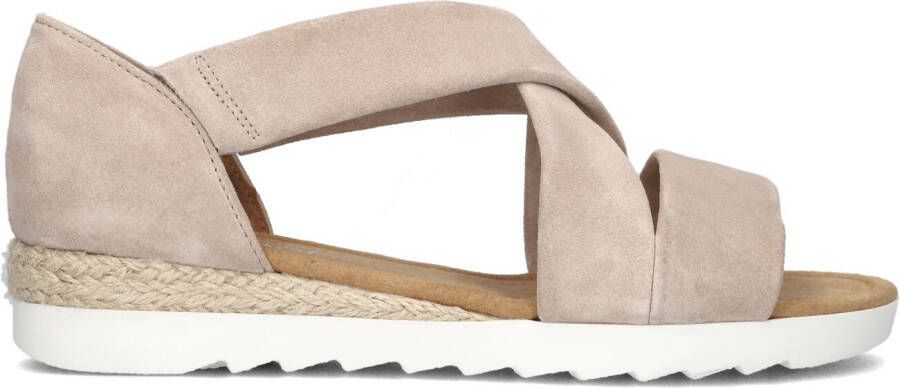 GABOR Dames 711.1 Maat: 35 5 Materiaal: Suède Kleur: Beige