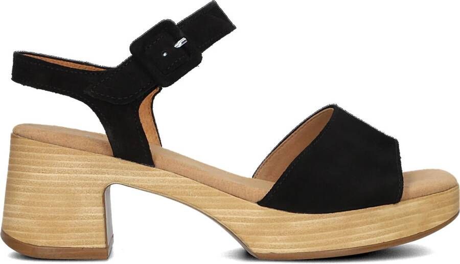 GABOR Sandalen Dames 721.1.0 Maat: 38 Materiaal: Suède Kleur: Zwart - Foto 2