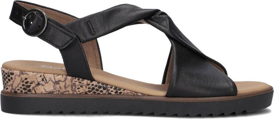 GABOR Sandalen Dames 751 Maat: 40 5 Materiaal: Leer Kleur: Zwart