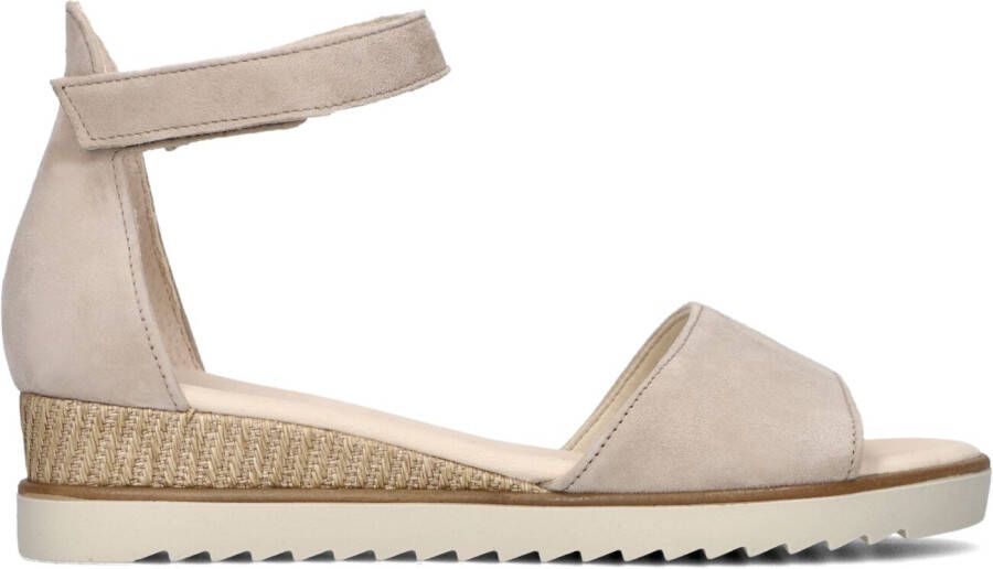 Gabor Beige Sandalen met Comfortabele Sleehak Beige Dames - Foto 3