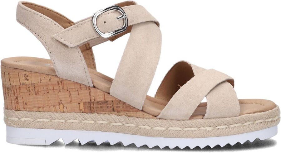 GABOR Dames 832 Maat: 40 5 Materiaal: Suède Kleur: Beige