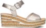 Gabor 651 Sandalen Met Sleehak Dames Zilver - Thumbnail 3