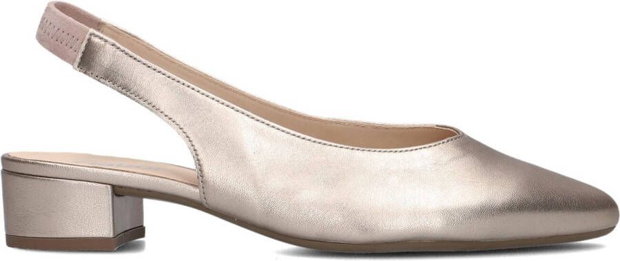 GABOR Slingbacks Dames 520.3 Maat: 36 Materiaal: Leer Kleur: Goud