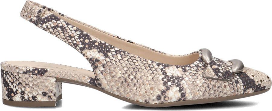 GABOR Slingbacks Dames 521 Maat: 39 Materiaal: Nubuck Kleur: Beige