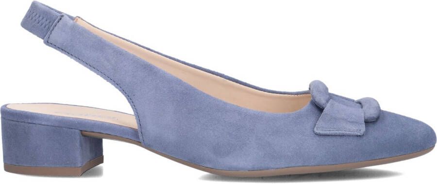 GABOR Slingbacks Dames 521 Maat: 38 5 Materiaal: Suède Kleur: Blauw