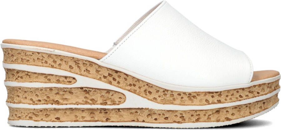 GABOR Slippers Dames 650.1 Maat: 43 Materiaal: Leer Kleur: Wit
