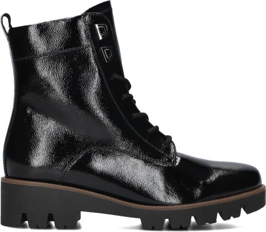 Gabor Zwarte Leren Veterschoenen Black Dames - Foto 2