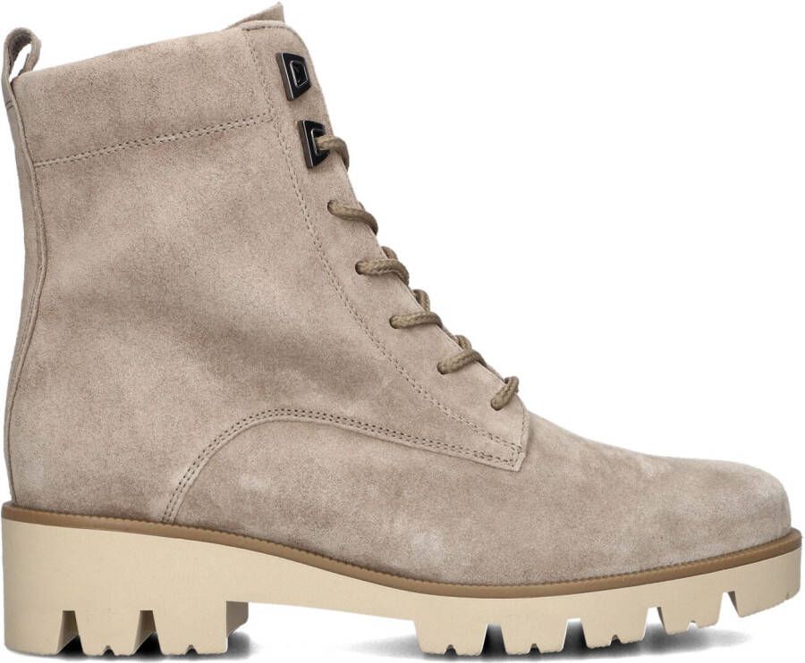 GABOR Veterboots Dames 055 Maat: 40 5 Materiaal: Suède Kleur: Beige