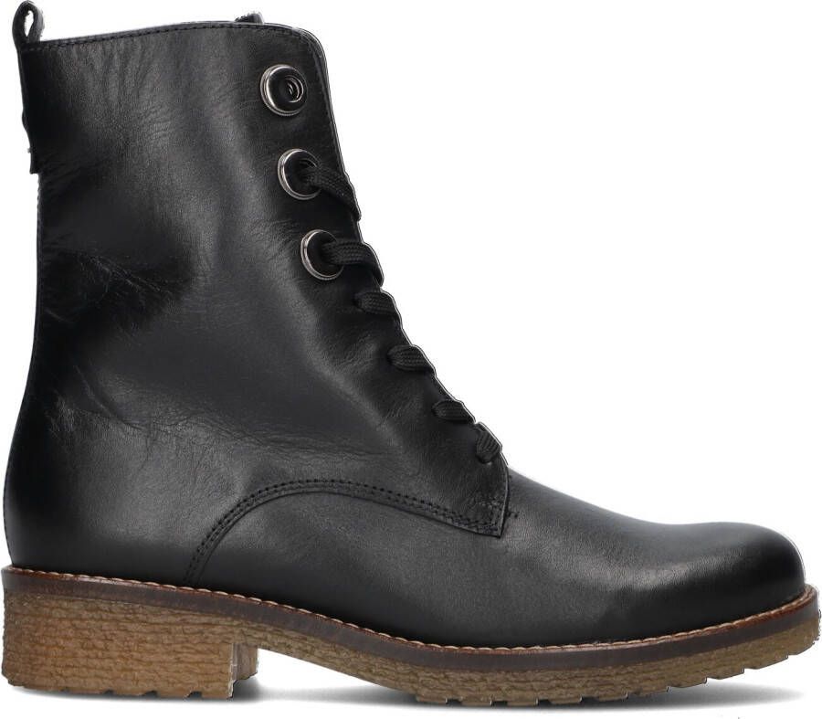 GABOR Veterboots Dames 705 Maat: 36 Materiaal: Leer Kleur: Zwart