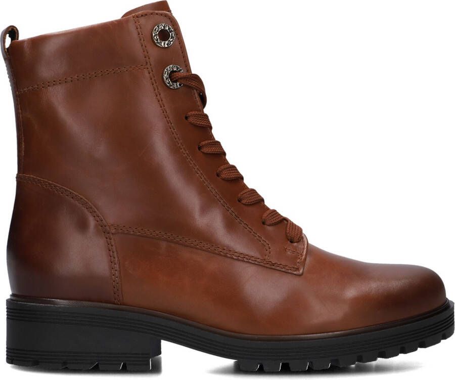 GABOR Veterboots Dames 765.1 Maat: 44 Materiaal: Leer Kleur: Camel