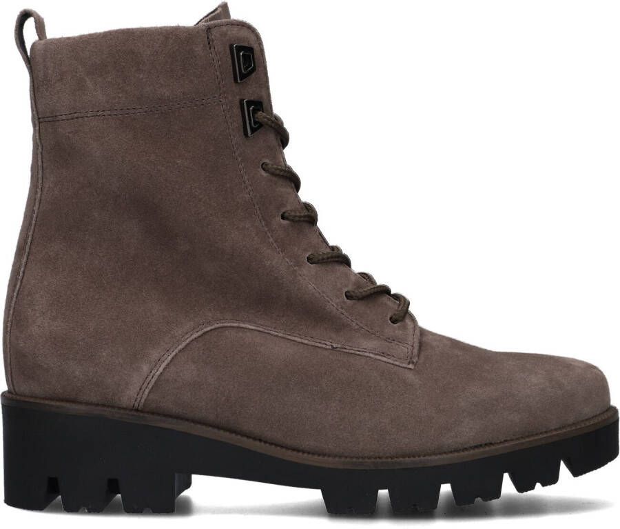 GABOR Veterboots Dames 776 Maat: 44 Materiaal: Suède Kleur: Taupe