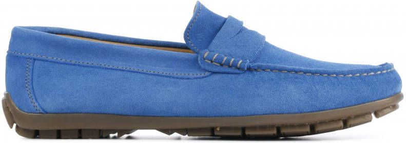 Giuseppe Maurizio Mannen Suède Loafers Herenschoenen Instapper G3017 Blauw  - Schoenen.nl