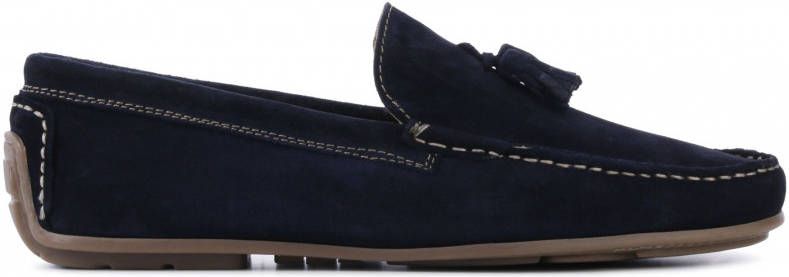 Giuseppe Maurizio Mannen Leren Loafers / Herenschoenen / Instapper G3018  Blauw - Schoenen.nl