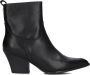 HABOOB Enkellaarsjes Dames Louise Maat: 40 Materiaal: Leer Kleur: Zwart - Thumbnail 3