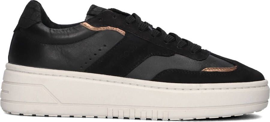 HABOOB Lage Sneakers Dames Anemone Maat: 38 Materiaal: Leer Kleur: Zwart