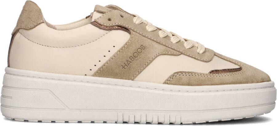 HABOOB Lage Sneakers Dames Anemone Maat: 42 Materiaal: Leer Kleur: Beige - Foto 4