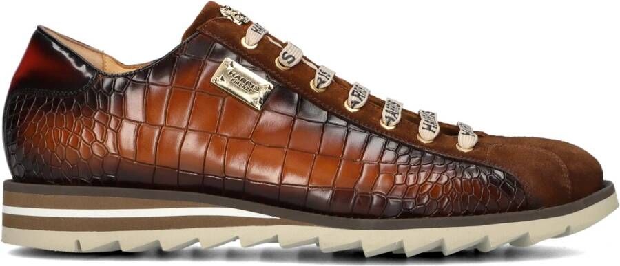 HARRIS Lage Sneakers Heren 2892 Maat: 43 5 Materiaal: Leer Kleur: Bruin
