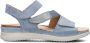 Hartjes 132.1135 34 43.42 Lichtblauwe dames sandalen met klittenband sluiting - Thumbnail 3
