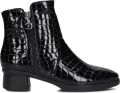 Hartjes Croco 2-rits G Booty Enkellaarsjes Enkelboots met rits Dames Zwart - Zwart