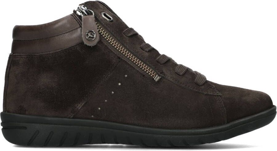 HARTJES Hoge Sneakers Dames 172.0836 Casual Boot Maat: 39 5 Materiaal: Nubuck Kleur: Bruin
