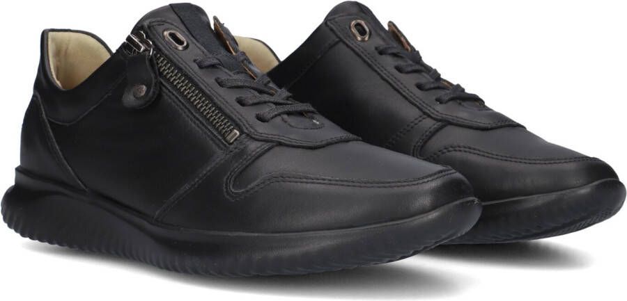 HARTJES Lage Sneakers Dames 162.1105 99 Maat: 38 Materiaal: Leer Kleur: Zwart