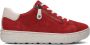 Hartjes Sneakers Dames Lage sneakers Damesschoenen Suède 162.1401 Rood combi - Thumbnail 2